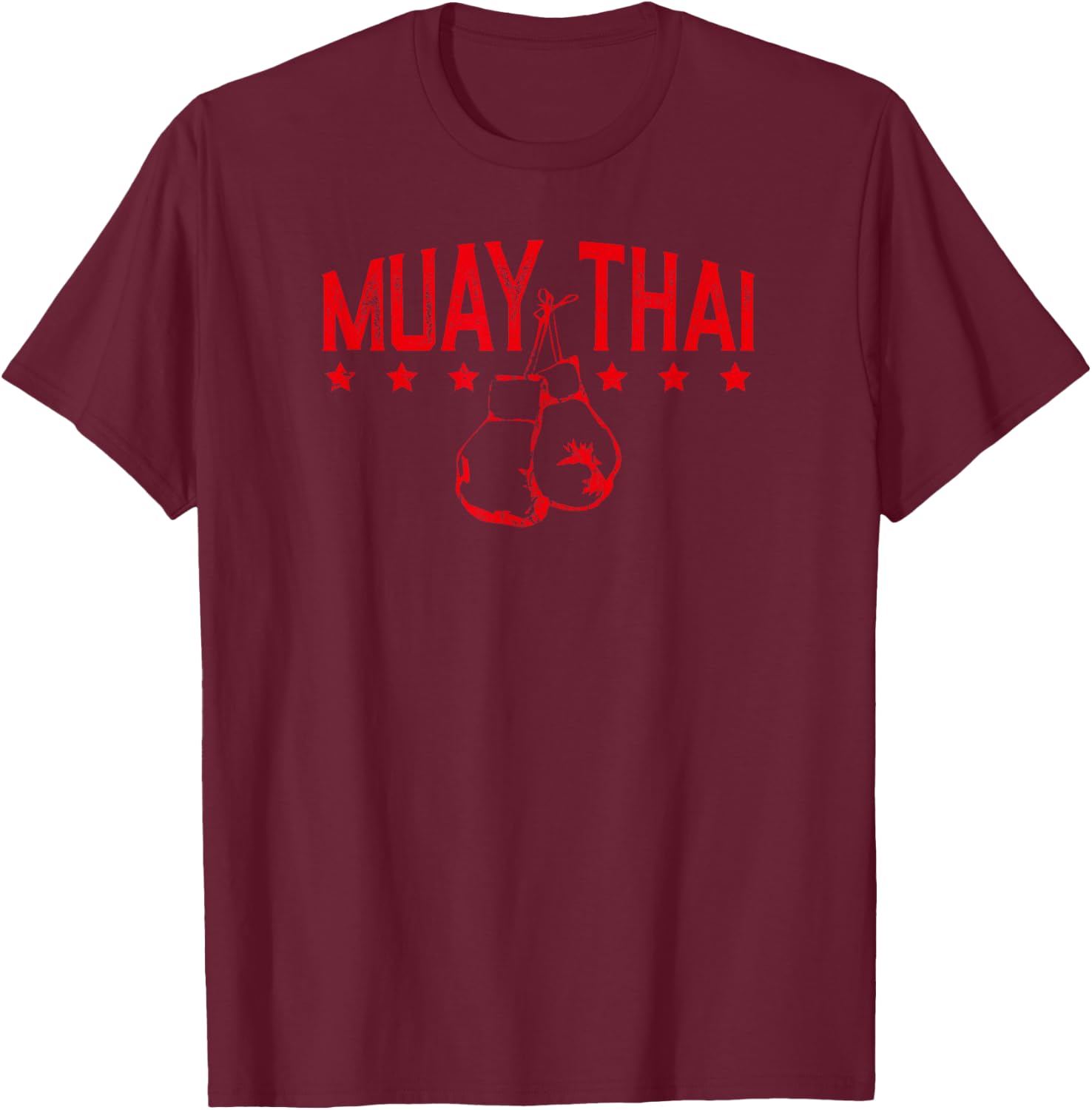 Muay Thai Boxing For Martial Arts Lovers T-Shirt - T-Shirt | Maroon