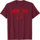 Muay Thai Boxing For Martial Arts Lovers T-Shirt - T-Shirt | Maroon