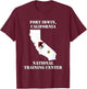 Fort Irwin Military Base - Army Post in California design T-Shirt - T-Shirt | Maroon