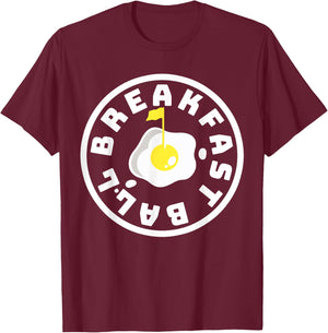 Breakfast Ball T-Shirt - T-Shirt | Maroon