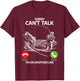 Sorry Can't Talk I'm On Another Line Funny Fishing Gift T-Shirt - T-Shirt | Maroon