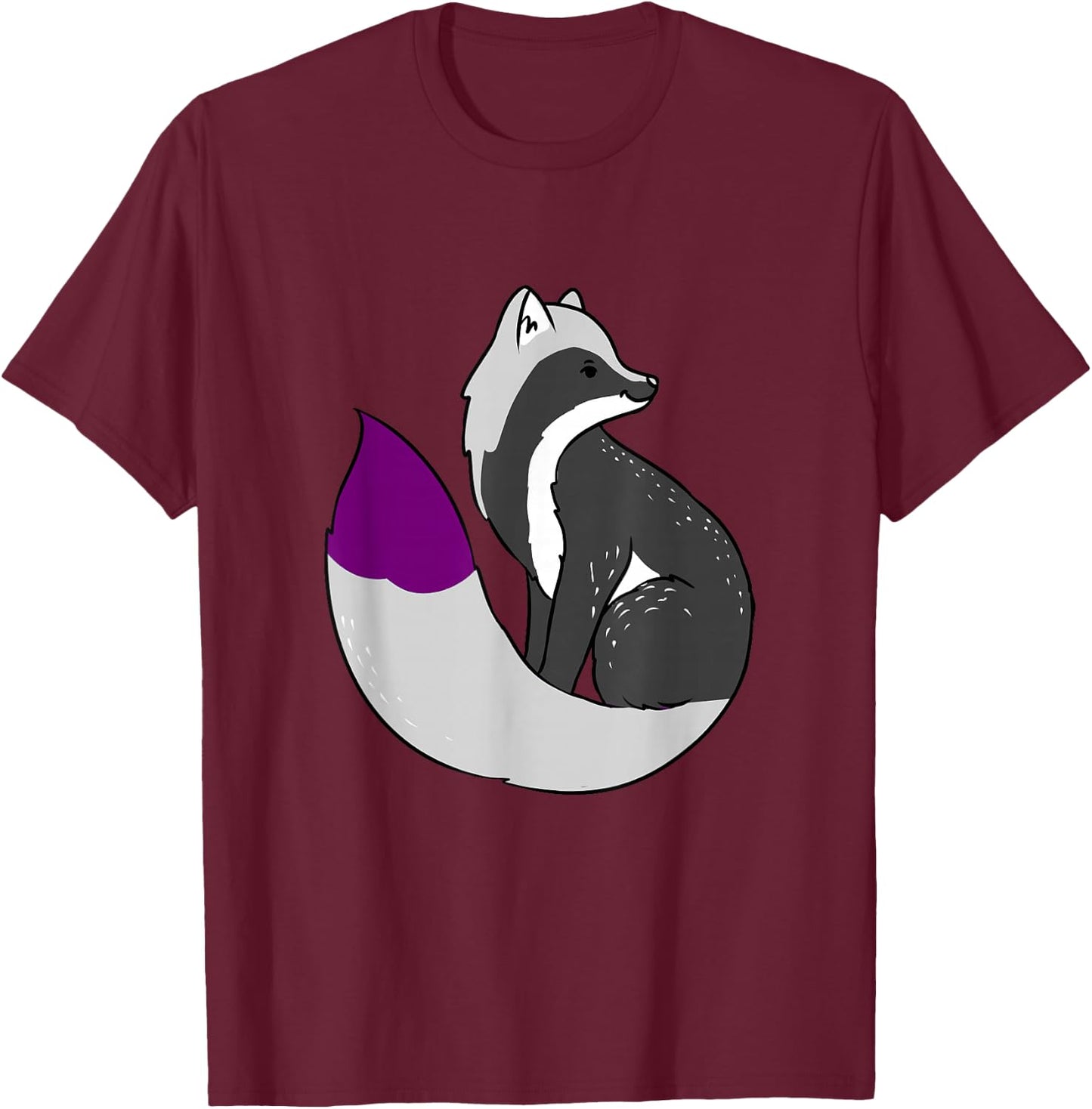 Demisexual Fox Demisexual Pride T-Shirt - T-Shirt | Maroon