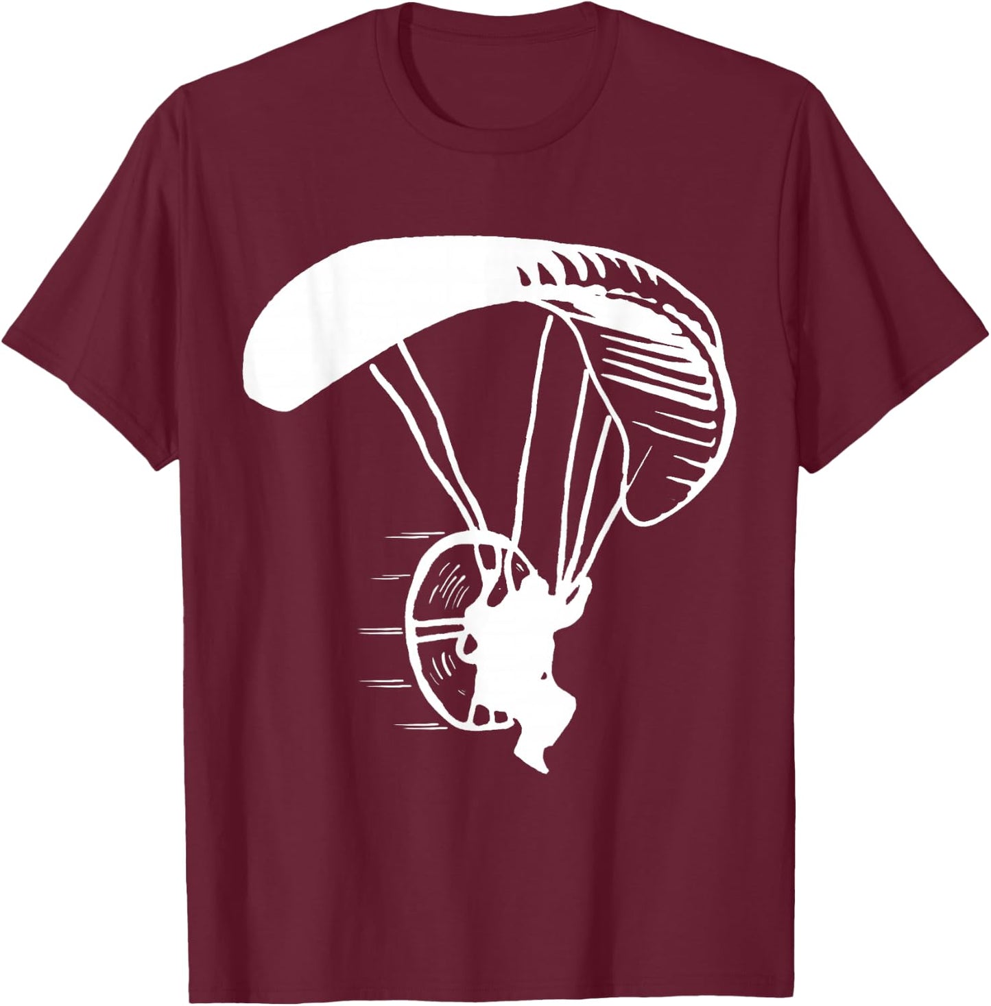 Evolution Paramotoring Backpack Motor PPG T-Shirt - T-Shirt | Maroon
