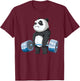 Funny Bear Powerlifting Weightlifting Gym And Bear Lifting T-Shirt - T-Shirt | Maroon