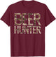 Beer Hunters Camouflage Camo Beer Lover Funny Drinker T-Shirt - T-Shirt | Maroon