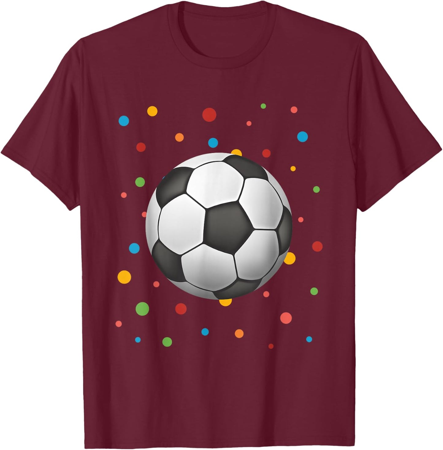 Dot Day Shirt Polka Dots Soccer Kids Boys Girls Youths T-Shirt - T-Shirt | Maroon