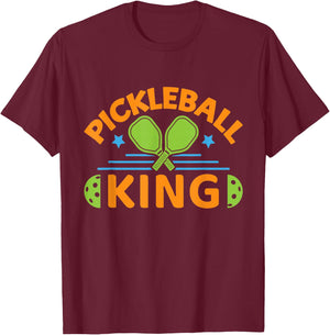 Funny Pickleball King Dink Dinking Love To Play Pickleball T-Shirt - T-Shirt | Maroon
