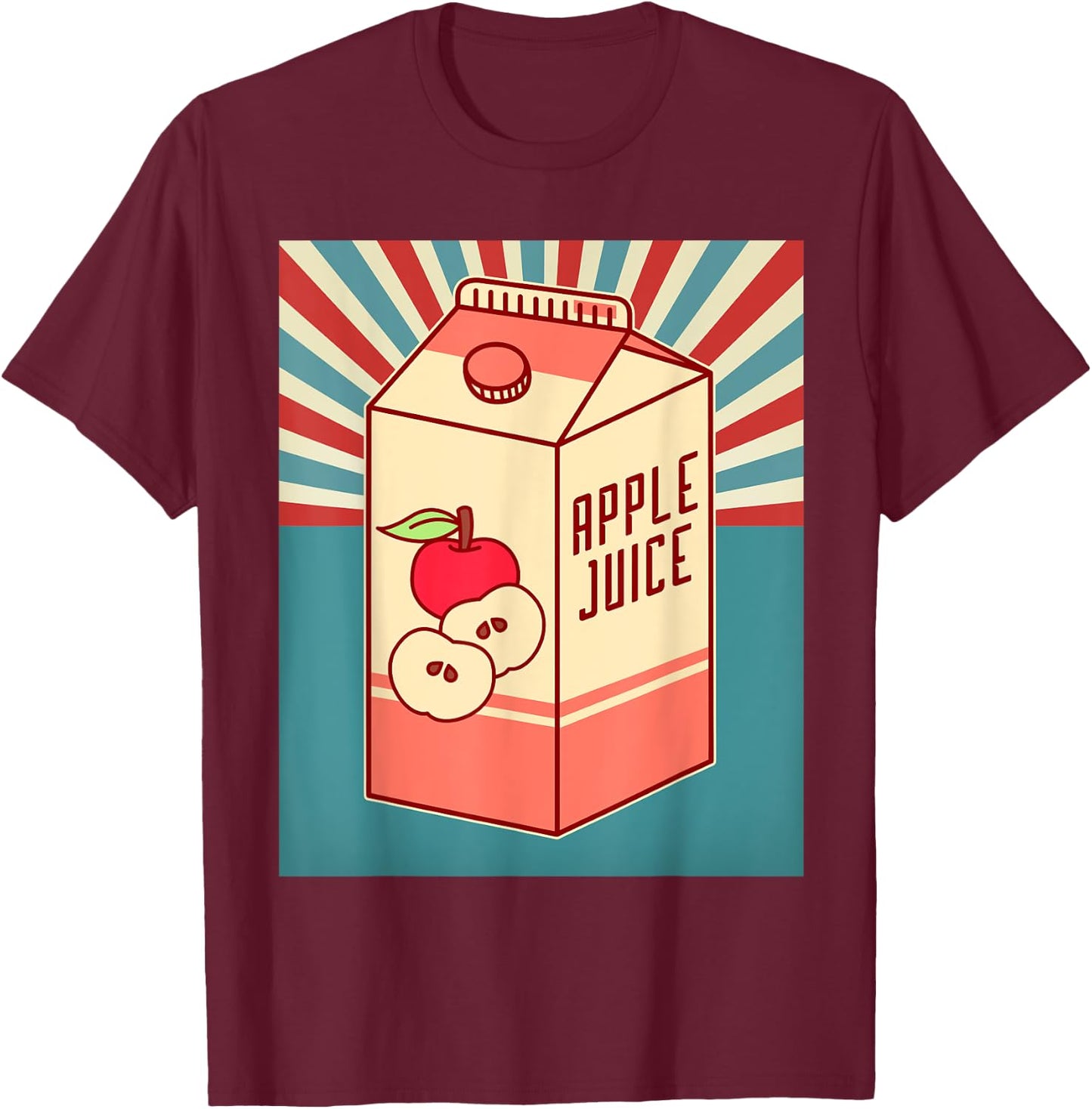 Vintage Japanese apple juice T-Shirt - T-Shirt | Maroon