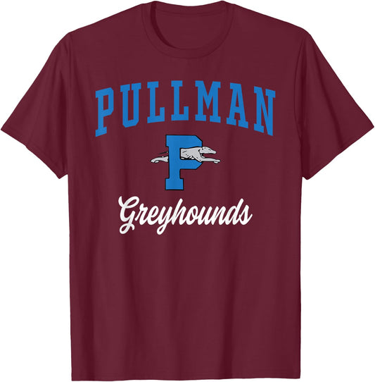 Pullman High School Greyhounds T-Shirt - T-Shirt | Maroon