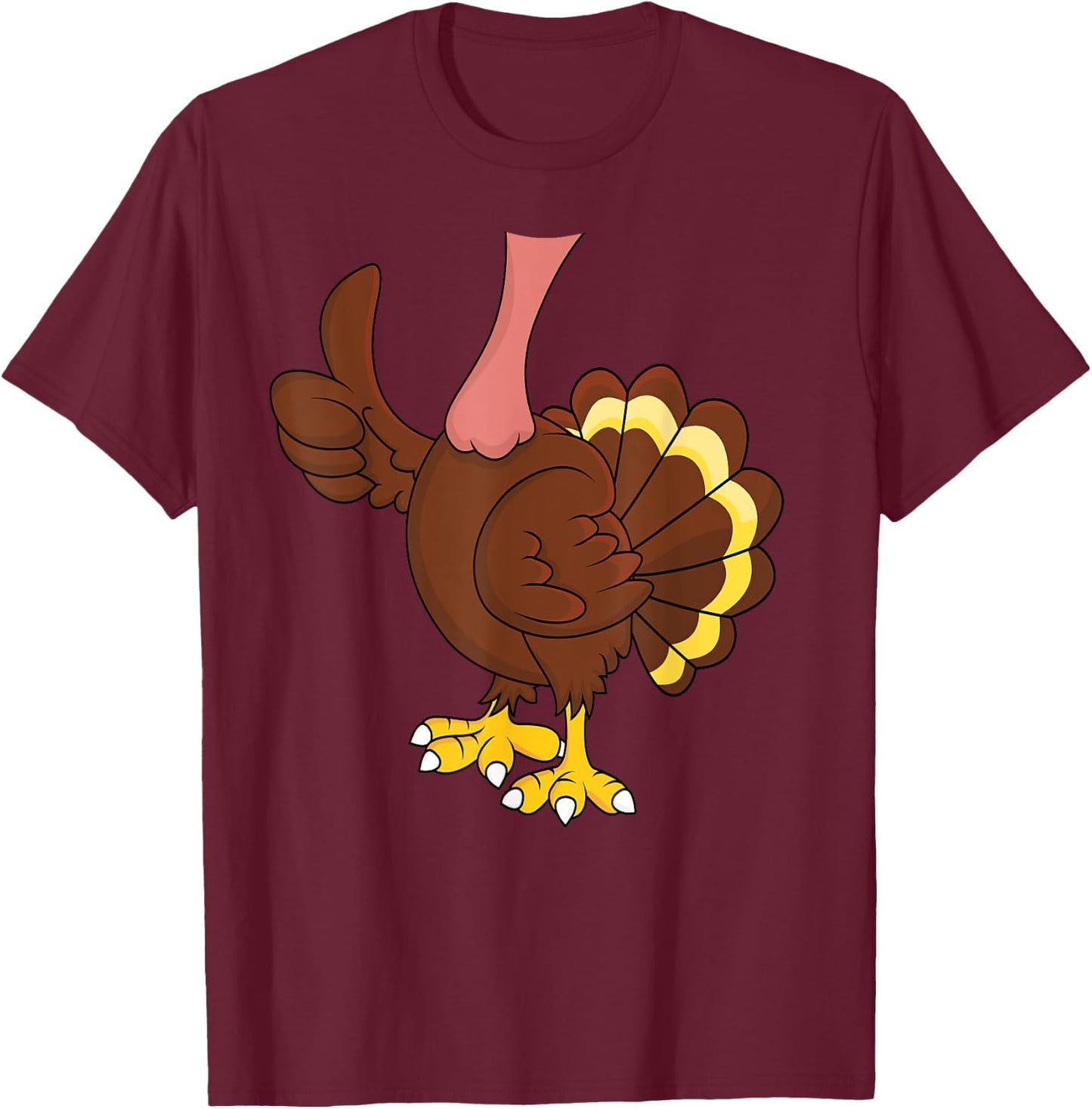 Turkey Adult Kids Men Women Turkey Costume Shirt T-Shirt - T-Shirt | Maroon