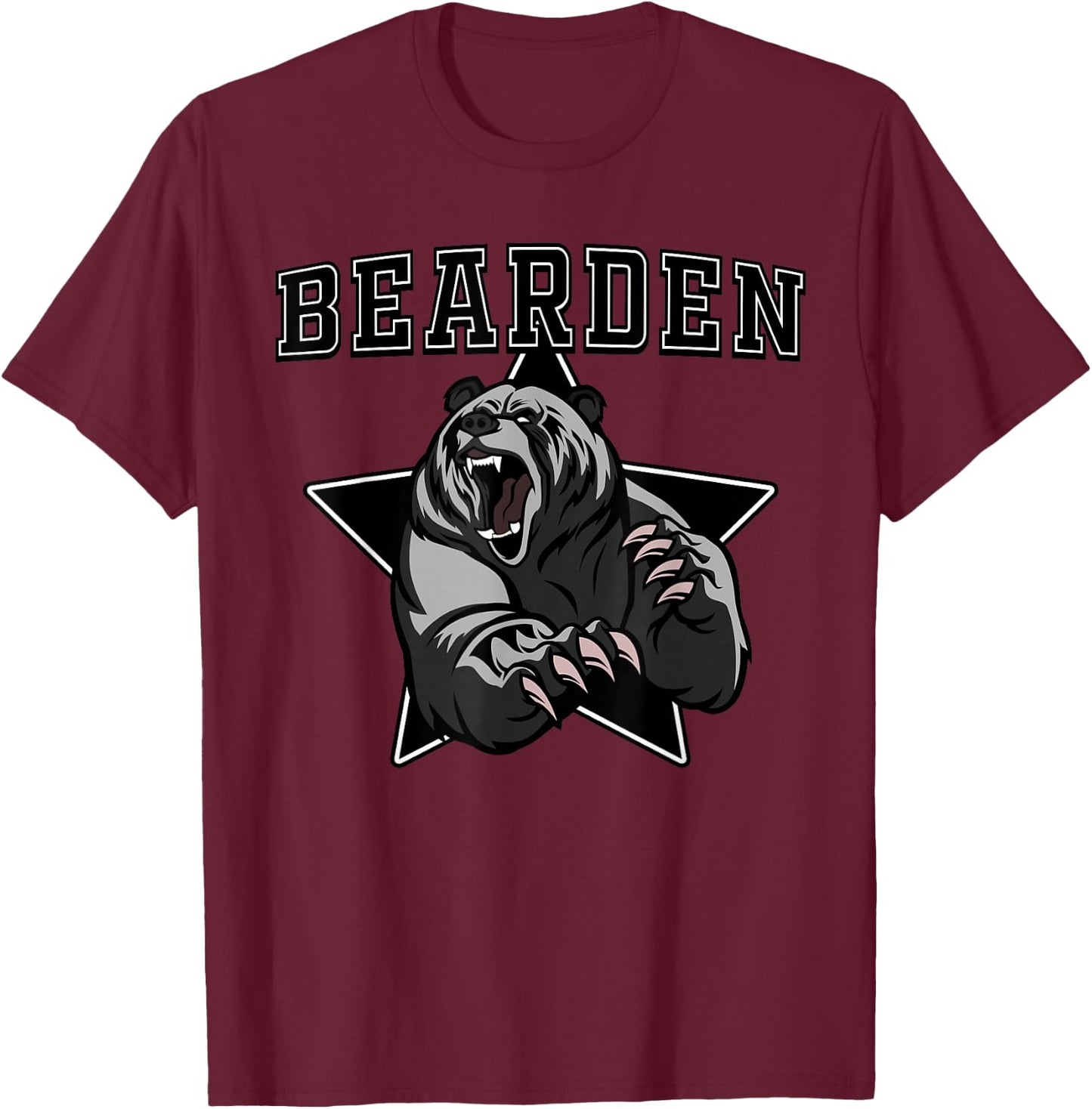 Bearden Bears High School Team Spirit T-Shirt - T-Shirt | Maroon