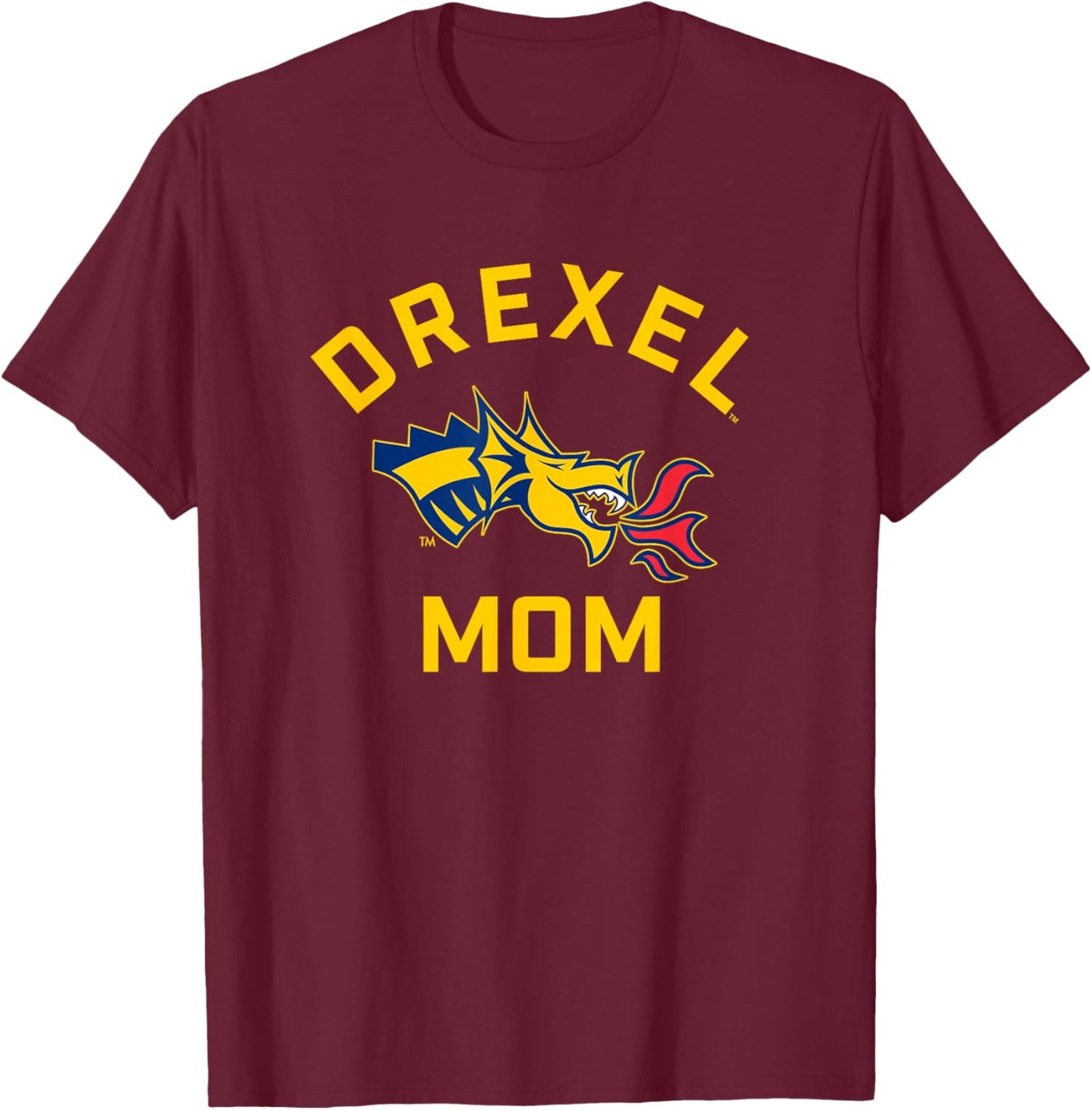 Drexel University Dragons Arched Mom T-Shirt - T-Shirt | Maroon