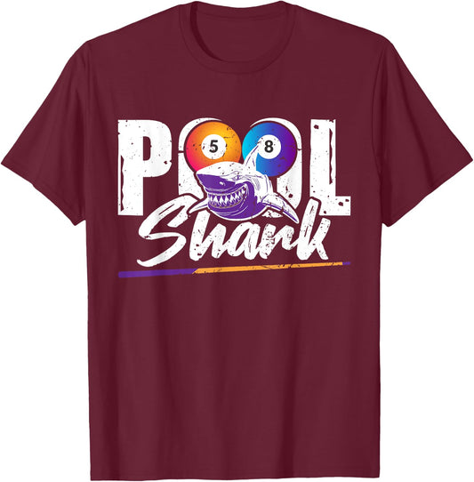Pool shark – 8-ball pool Billiards T-Shirt - T-Shirt | Maroon