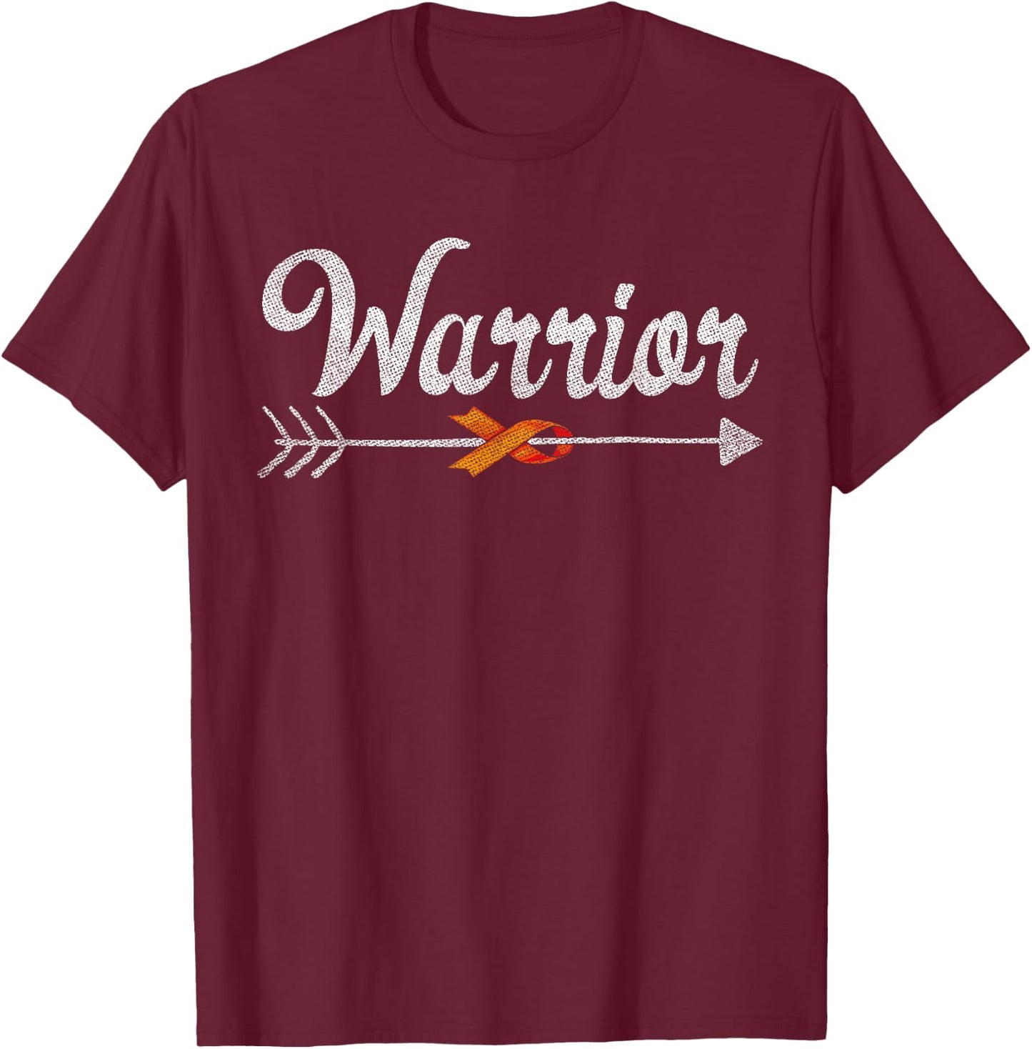 Kidney Cancer Awareness Support Gift Warrior T-Shirt - T-Shirt | Maroon