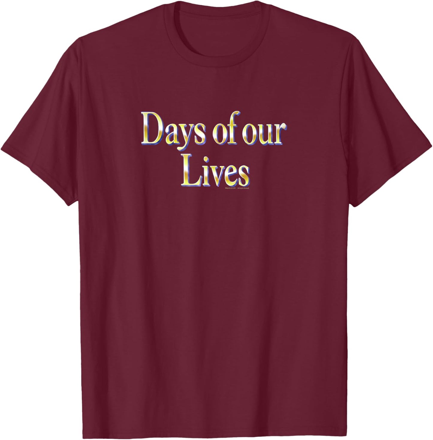 Days of Our Lives Logo T-Shirt - T-Shirt | Maroon