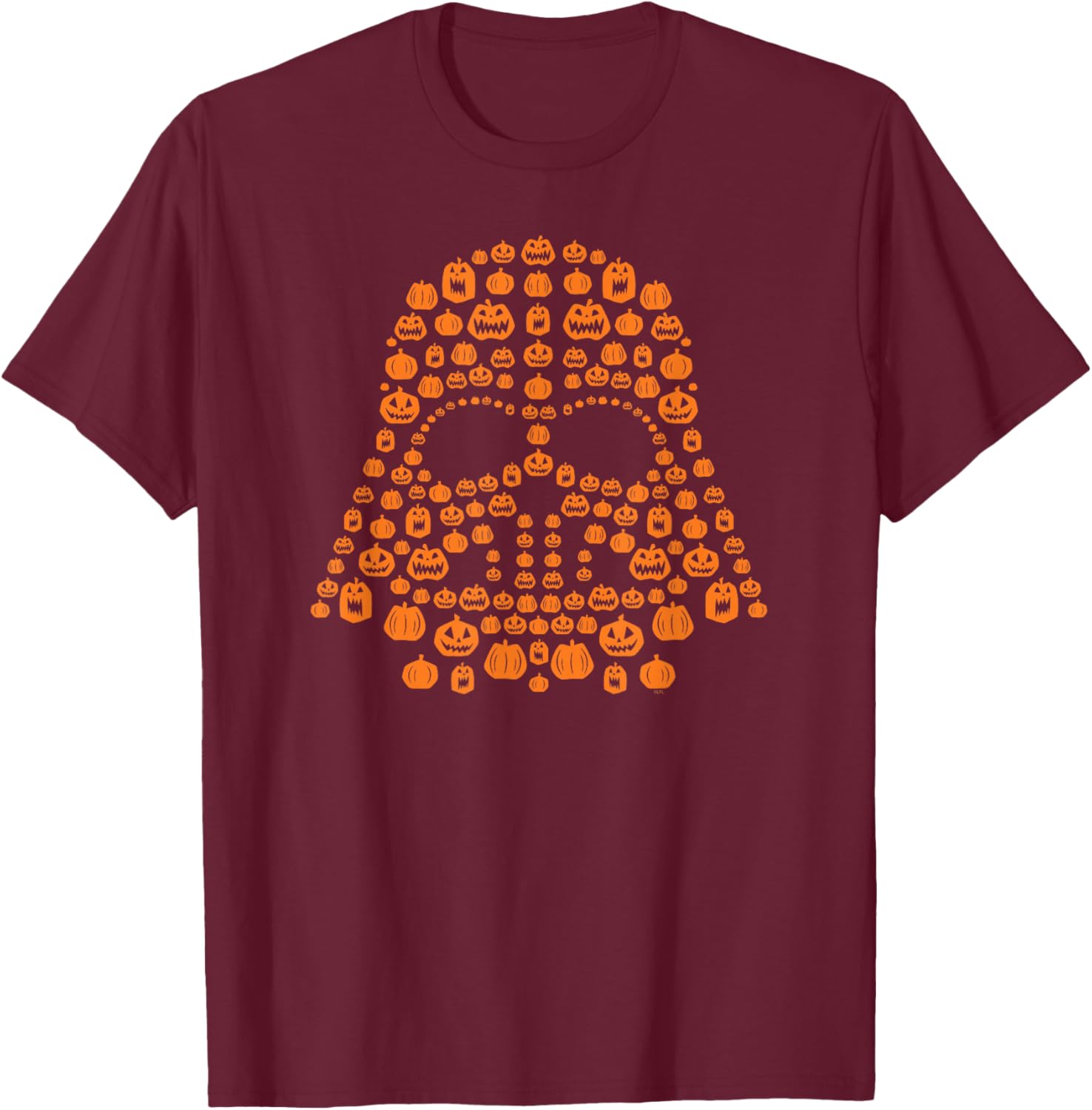 Star Wars Halloween Darth Vader Jack-o’-Lantern Pumpkins T-Shirt - T-Shirt | Maroon