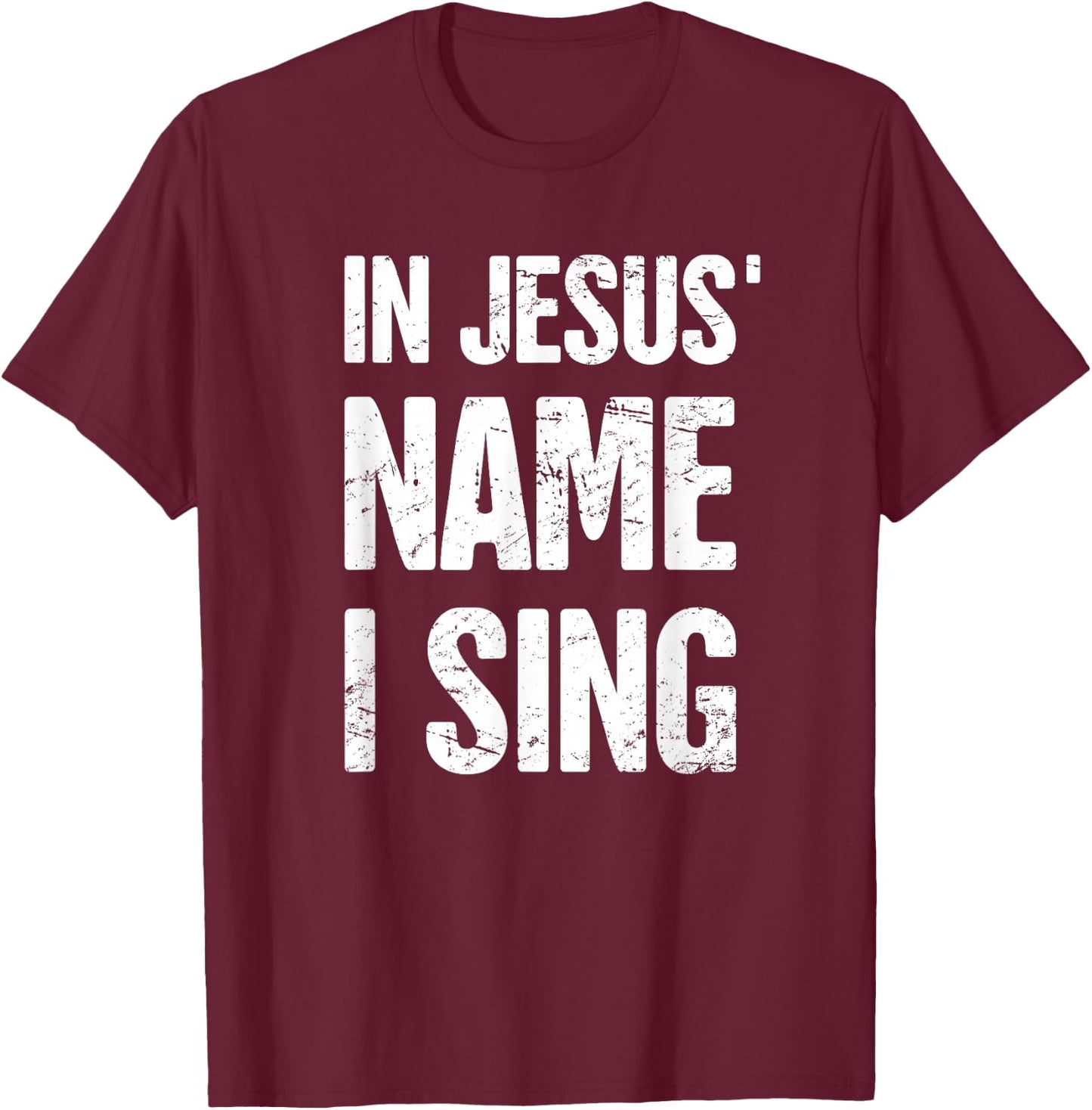 Christian Band Vocalist / Church Choir T-Shirt - T-Shirt | Maroon