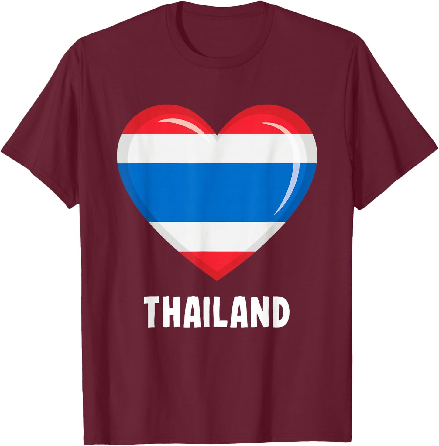 Thailand Flag Shirt | Thai T-Shirt - T-Shirt | Maroon