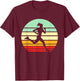 Vintage Running Marathon Jogging Run 80s Retro Runner T-Shirt - T-Shirt | Maroon