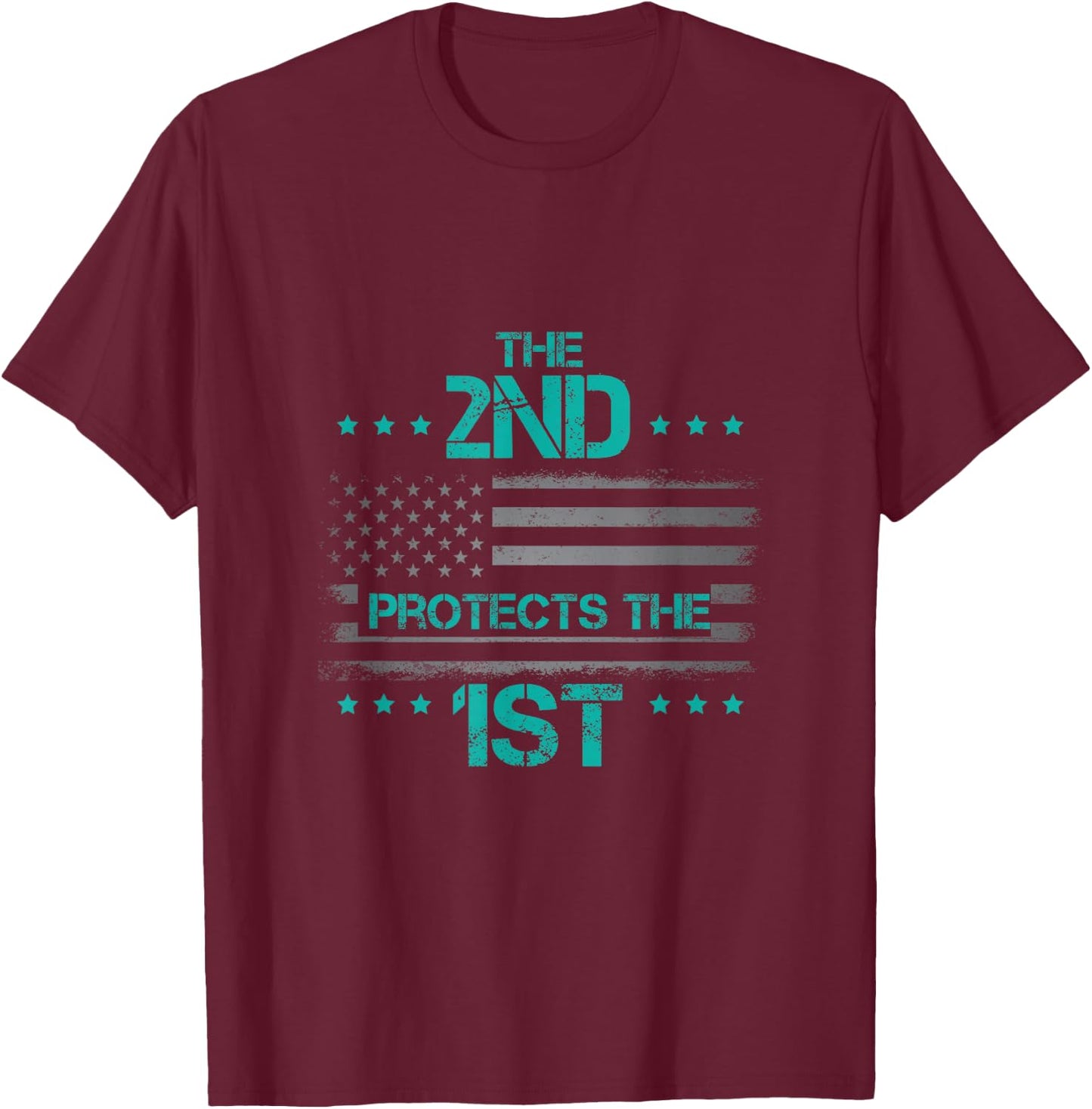 The 2nd Protects The 1st T-Shirt - T-Shirt | Maroon