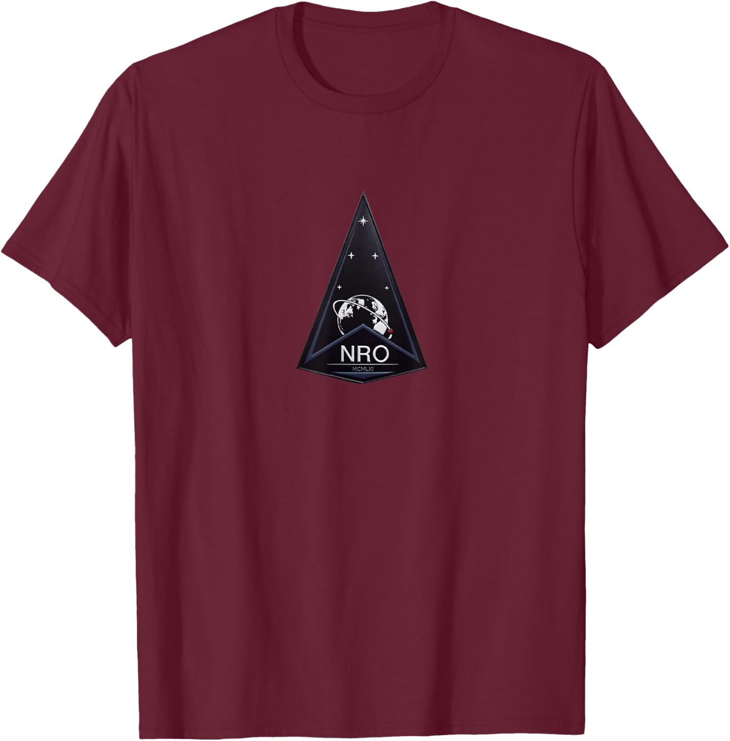 National Reconnaissance Office Shirt Space Force SFELM NRO T-Shirt - T-Shirt | Maroon