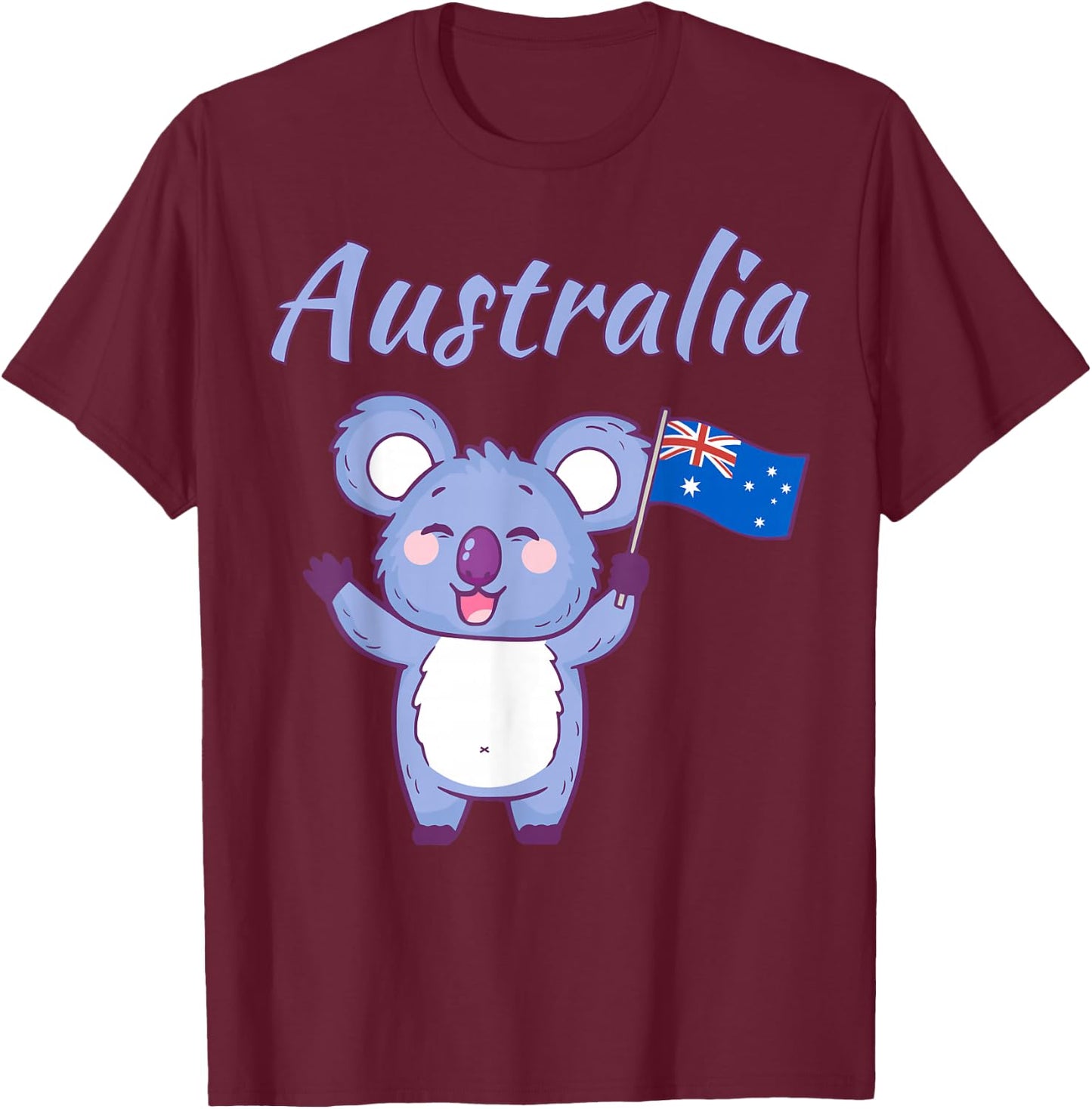 Australia Day Toddler Shirt Funny Koala Australian Flag T-Shirt - T-Shirt | Maroon
