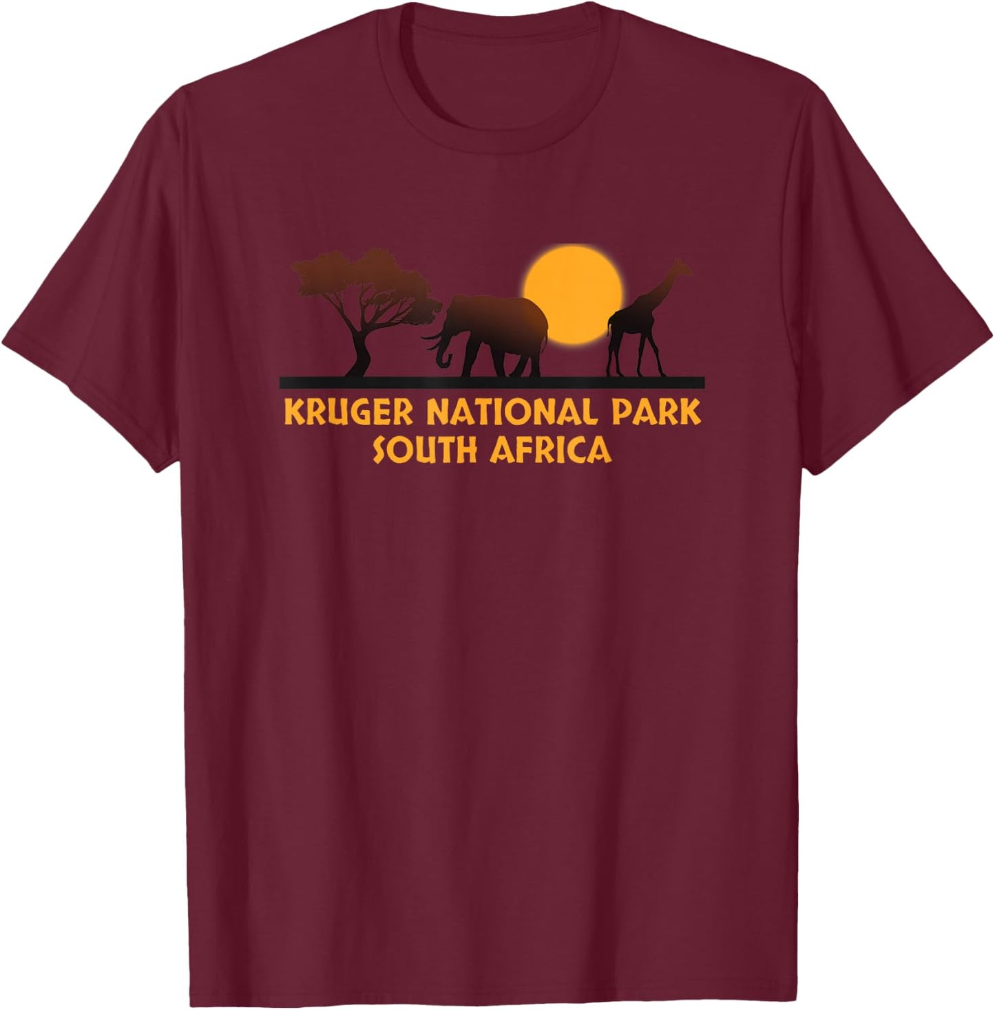 Kruger National Park South Africa T-Shirt - T-Shirt | Maroon