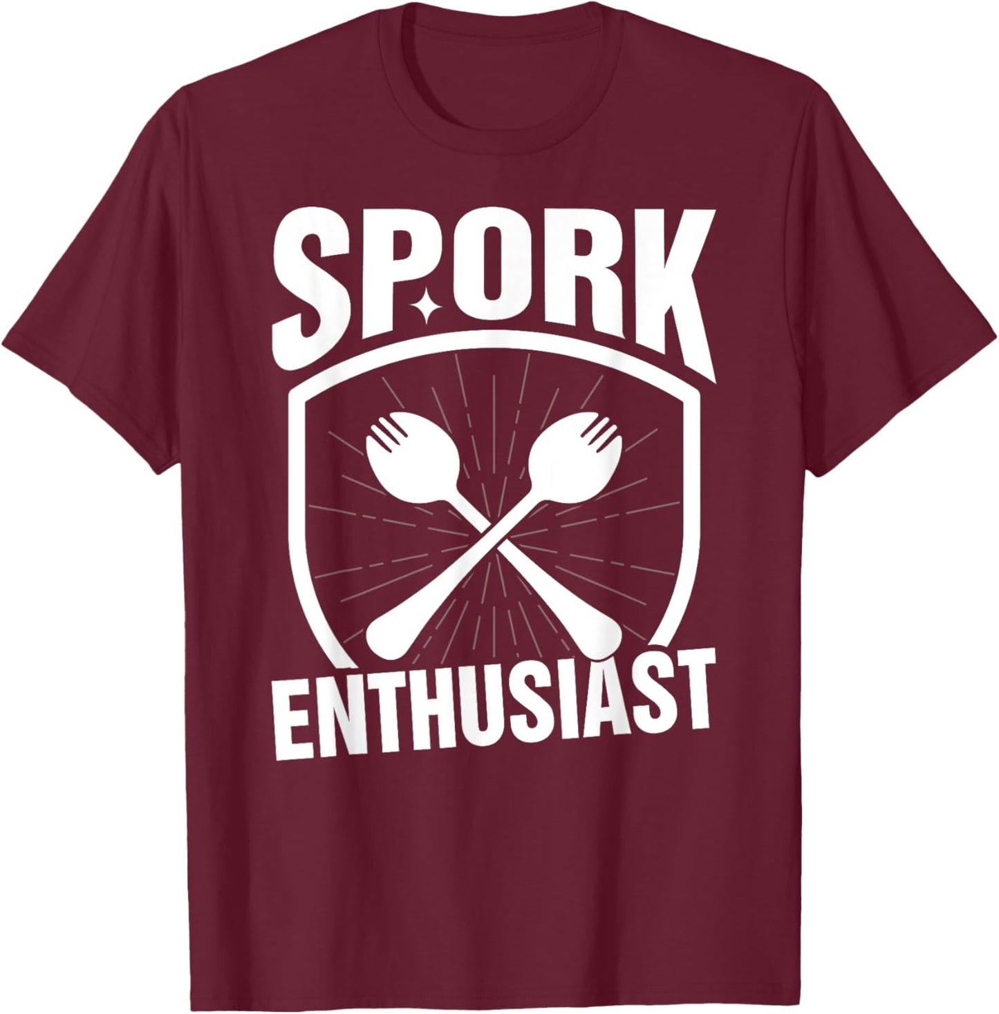 Funny Master Chef Kitchen Spork Enthusiast T-Shirt - T-Shirt | Maroon