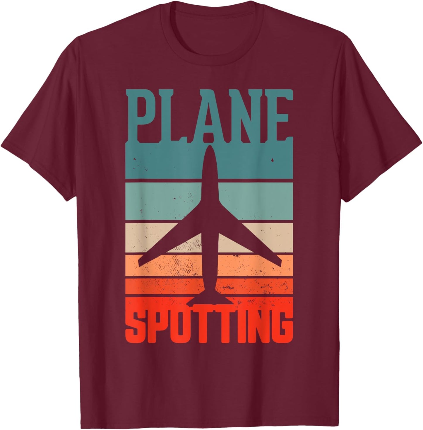 A passion for Plane spotting Planes Photograph Photography T-Shirt - T-Shirt | Maroon