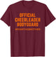 Official Cheerleader Bodyguard Fear the Brother Cheer Bro T-Shirt - T-Shirt | Maroon