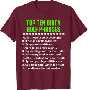 Gag Golf Ideas Golf For Dad Funny Golf T-Shirt - T-Shirt | Maroon