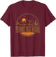 Vintage Piedmont West Virginia Mountain Hiking Print T-Shirt - T-Shirt | Maroon