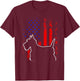 Scottish Terrier Scottie American Flag 4th Of July Dog T-Shirt - T-Shirt | Maroon