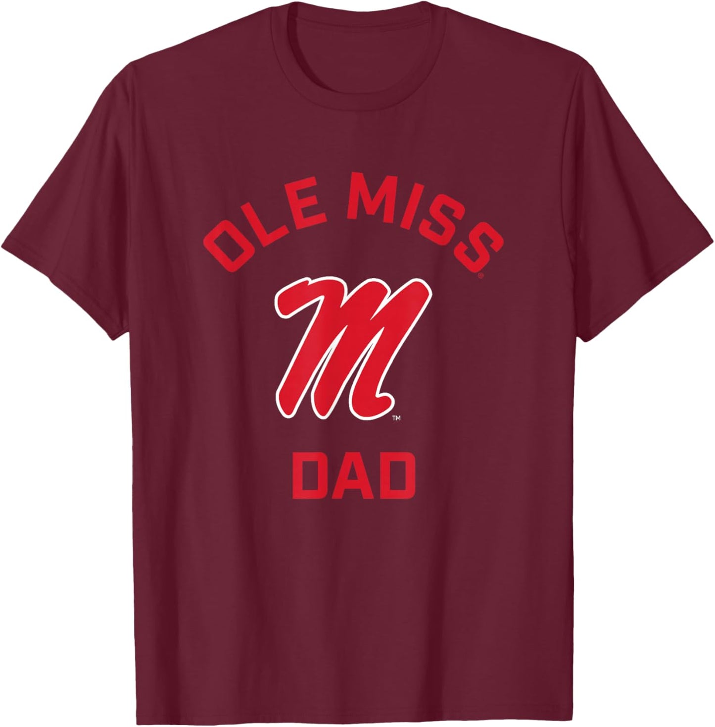 Ole Miss Rebels Arched Dad T-Shirt - T-Shirt | Maroon