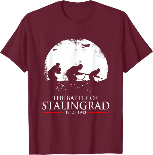 The Battle Of Stalingrad WWII / World War 2 War History T-Shirt - T-Shirt | Maroon
