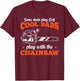 Logger Wood Cool Dads Play With The Chainsaw Father T-Shirt - T-Shirt | Maroon