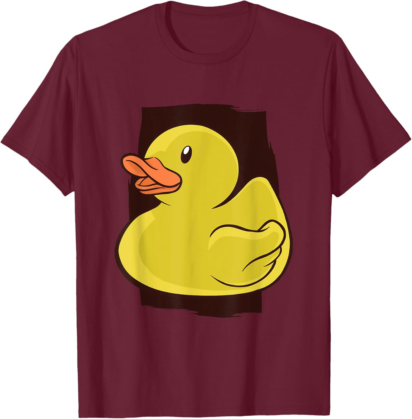 Funny Cute Dub Rubber Duck T-Shirt - T-Shirt | Maroon