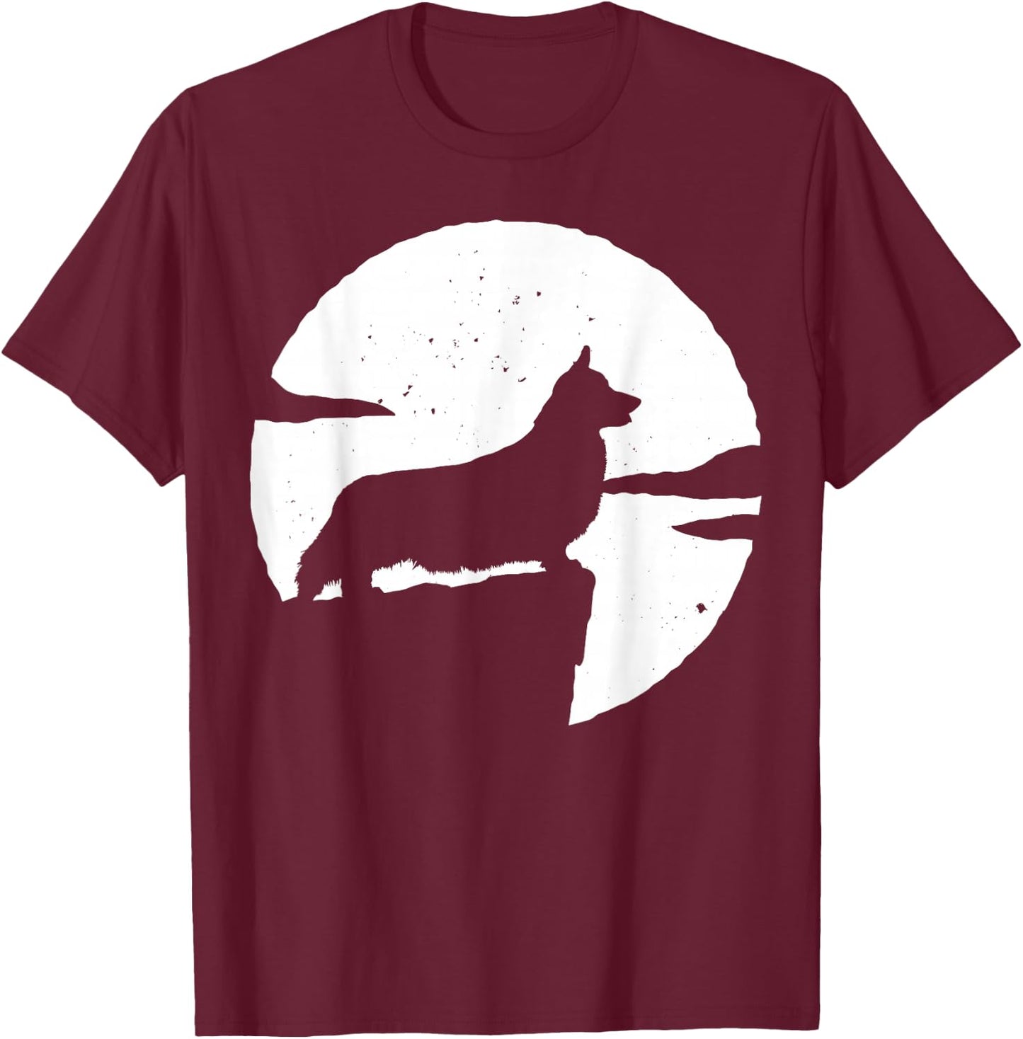 Welsh Corgi Pembroke Welsh Corgi Cardigan T-Shirt - T-Shirt | Maroon
