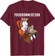 Funny Programmer Unicorn Programming Coding Nerd Girls Gift T-Shirt - T-Shirt | Maroon