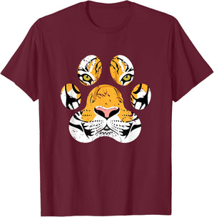 Asia Wild Animal Lover Gift Tiger T-Shirt - T-Shirt | Maroon