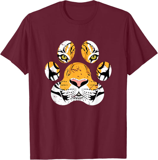 Asia Wild Animal Lover Gift Tiger T-Shirt - T-Shirt | Maroon