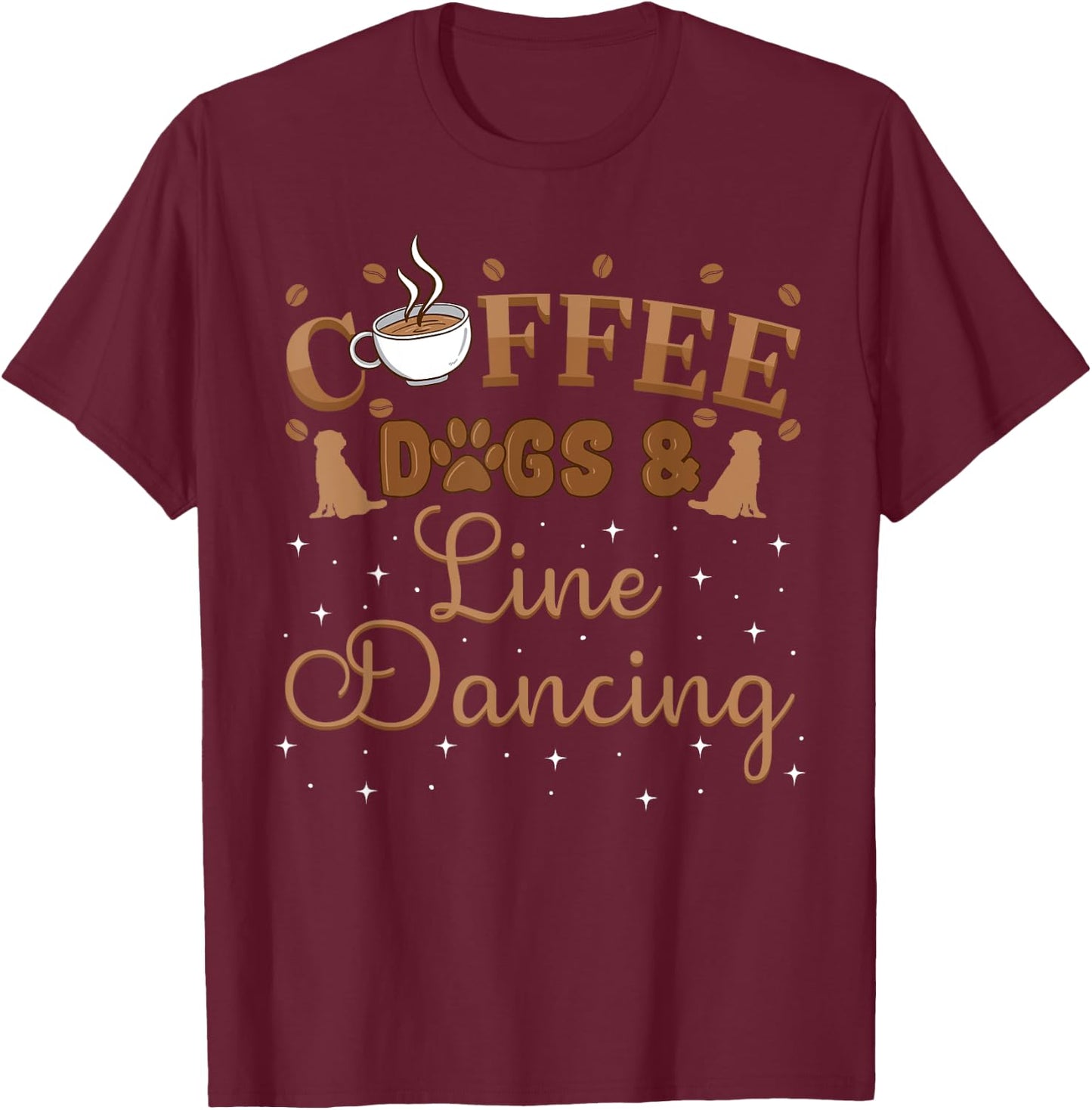 Line Dancing Group Dance Teacher Dancer Choreographer Gift Men Women T-Shirt - T-Shirt | Maroon