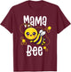 Mama Bee Shirt Family Bee Shirts First Bee Day Outfits T-Shirt - T-Shirt | Maroon