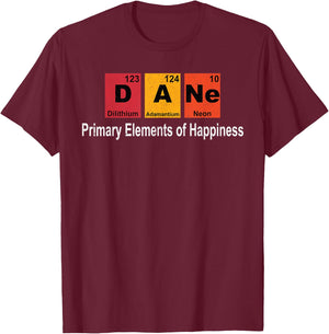Vintage Great Dane Dog Science Funny Periodic Table Pet Gift T-Shirt - T-Shirt | Maroon