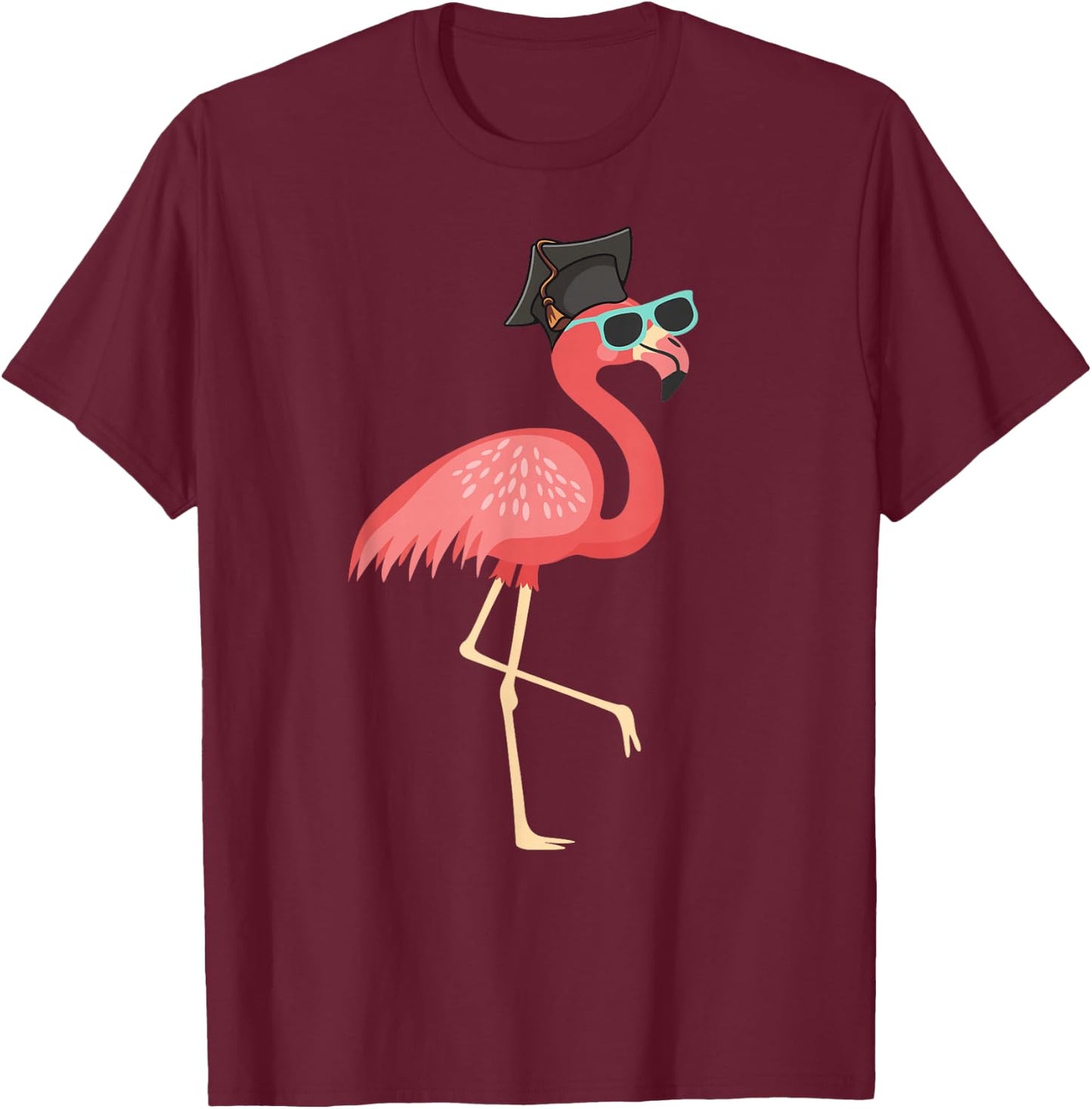 Cute Graduation 2023, Flamingo Grad 2023 Graduating Flamingo T-Shirt - T-Shirt | Maroon