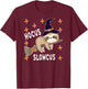 Hocus Slowcus Cute Funny Sloth Halloween 2021 Costume Gift T-Shirt - T-Shirt | Maroon