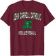 John Carroll Catholic High School Cavaliers Volleyball T-Shirt - T-Shirt | Maroon