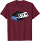 Funny Vintage Airstream Space Moon Camping trailer T-Shirt - T-Shirt | Maroon