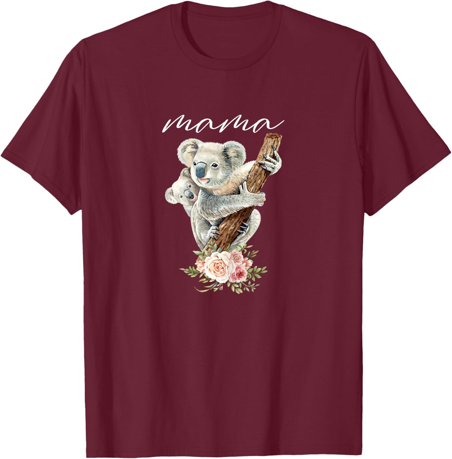 Mama Koala Shirt New Mom Koala Bear Mommy Gift Mother T-Shirt - T-Shirt | Maroon