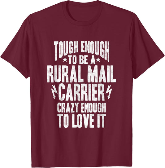 Rural Carrier Shirt Post Office T-Shirt - T-Shirt | Maroon